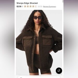 ALO Shepra Edge Jacket in Espresso (Small)